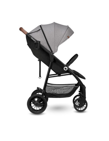 BN-LO-ZOEY_GREY_STONE,Lionelo - Carucior sport Zoey, De la nastere, Cu accesorii, Cadru din aluminiu, 0- 15 kg, Conform cu stand