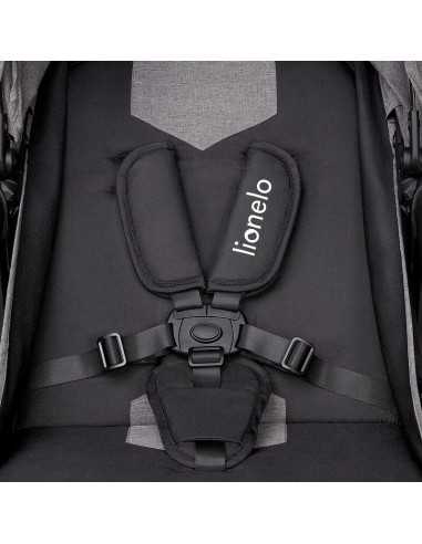 BN-LO-ZOEY_GREY_STONE,Lionelo - Carucior sport Zoey, De la nastere, Cu accesorii, Cadru din aluminiu, 0- 15 kg, Conform cu stand