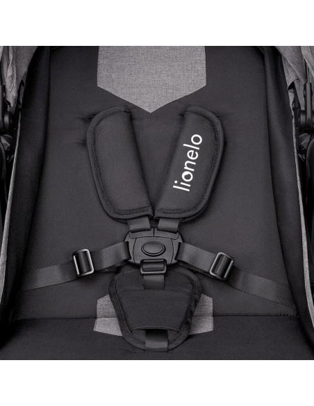 BN-LO-ZOEY_GREY_STONE,Lionelo - Carucior sport Zoey, De la nastere, Cu accesorii, Cadru din aluminiu, 0- 15 kg, Conform cu stand