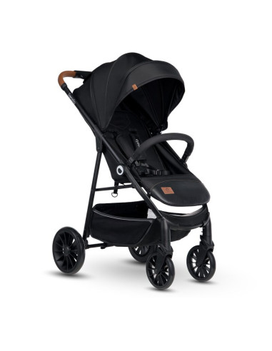 BN-LO-ZOEY_BLACK_ONYX,Lionelo - Carucior sport Zoey, De la nastere, Cu accesorii, Cadru din aluminiu, 0- 15 kg, Conform cu stand