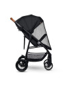 BN-LO-ZOEY_BLACK_ONYX,Lionelo - Carucior sport Zoey, De la nastere, Cu accesorii, Cadru din aluminiu, 0- 15 kg, Conform cu stand