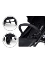 BN-LO-ZOEY_BLACK_ONYX,Lionelo - Carucior sport Zoey, De la nastere, Cu accesorii, Cadru din aluminiu, 0- 15 kg, Conform cu stand