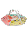 BN-LOE-JENNY_MULTICOLOR,Lionelo - Salteluta interactiva Jenny cu jucarii, 130x130 cm, Conform cu standardul european de securita