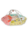 BN-LOE-JENNY_MULTICOLOR,Lionelo - Salteluta interactiva Jenny cu jucarii, 130x130 cm, Conform cu standardul european de securita