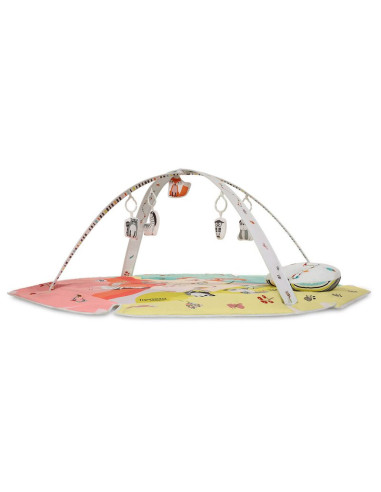 BN-LOE-JENNY_MULTICOLOR,Lionelo - Salteluta interactiva Jenny cu jucarii, 130x130 cm, Conform cu standardul european de securita