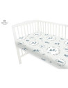 6426972006637,MimiNu - Cearceaf cu elastic pentru patut 120X60 cm, Din bumbac, Deer Dark Mint