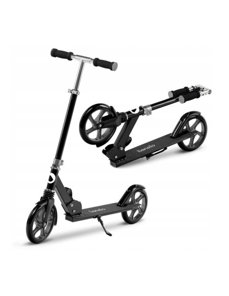 BN-LO-LUCA_BLACK/GRAPHITE,Lionelo - Trotineta Luca, Copii/Adulti, Pliabila, Pana la 100 Kg, Conform cu standardul european de se