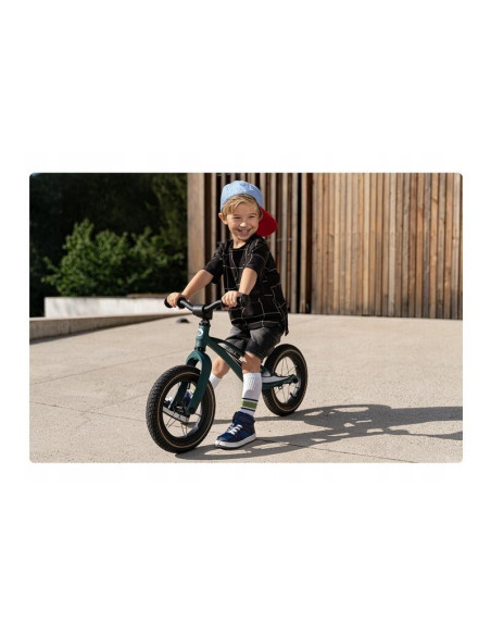 BN-LOE-BART_AIR_GREEN_FOREST,Lionelo - Bicicleta usoara Bart Air, Fara pedale, Cu roti gonflabile, Cu cadru din magneziu, Cu ghi