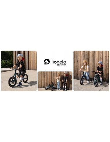 BN-LOE-BART_AIR_GREEN_FOREST,Lionelo - Bicicleta usoara Bart Air, Fara pedale, Cu roti gonflabile, Cu cadru din magneziu, Cu ghi