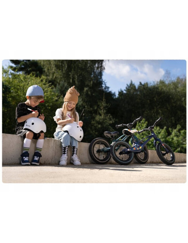 BN-LOE-BART_AIR_GREEN_FOREST,Lionelo - Bicicleta usoara Bart Air, Fara pedale, Cu roti gonflabile, Cu cadru din magneziu, Cu ghi