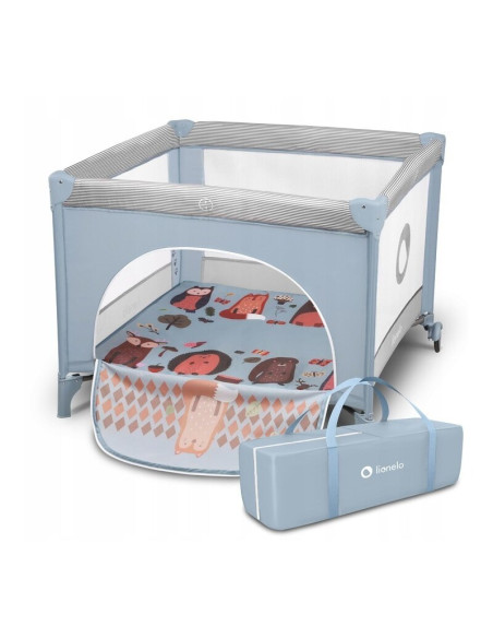 BN-LO-SOFIE_BLUE_SKY,Lionelo - Tarc de joaca Lene, Cu roti, Cu intrare laterala cu fermoar, 100 x 100 cm, Conform cu standardul 