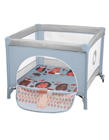 BN-LO-SOFIE_BLUE_SKY,Lionelo - Tarc de joaca Lene, Cu roti, Cu intrare laterala cu fermoar, 100 x 100 cm, Conform cu standardul 
