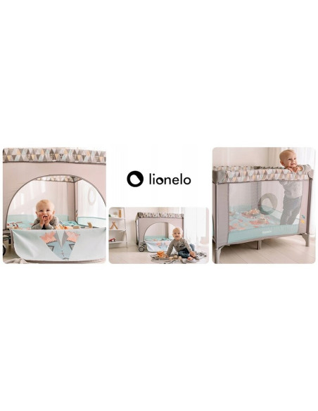 BN-LO-SOFIE_BLUE_SKY,Lionelo - Tarc de joaca Lene, Cu roti, Cu intrare laterala cu fermoar, 100 x 100 cm, Conform cu standardul 