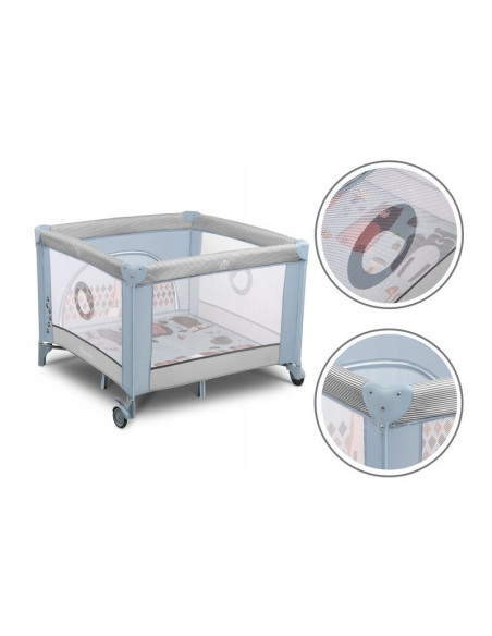 BN-LO-SOFIE_BLUE_SKY,Lionelo - Tarc de joaca Lene, Cu roti, Cu intrare laterala cu fermoar, 100 x 100 cm, Conform cu standardul 