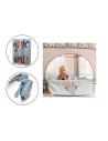 BN-LO-SOFIE_BLUE_SKY,Lionelo - Tarc de joaca Lene, Cu roti, Cu intrare laterala cu fermoar, 100 x 100 cm, Conform cu standardul 
