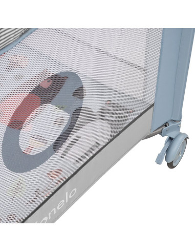 BN-LO-SOFIE_BLUE_SKY,Lionelo - Tarc de joaca Lene, Cu roti, Cu intrare laterala cu fermoar, 100 x 100 cm, Conform cu standardul 