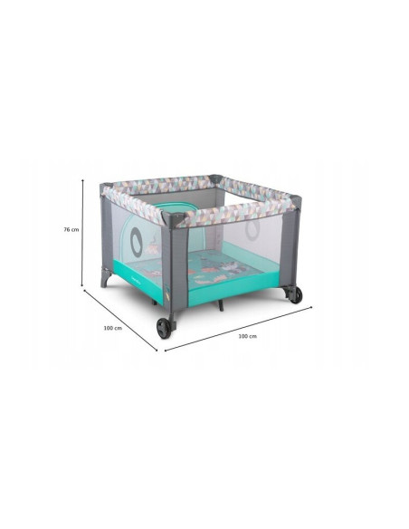 BN-LO-SOFIE_BLUE_SKY,Lionelo - Tarc de joaca Lene, Cu roti, Cu intrare laterala cu fermoar, 100 x 100 cm, Conform cu standardul 