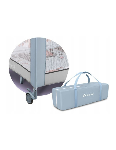 BN-LO-SOFIE_BLUE_SKY,Lionelo - Tarc de joaca Lene, Cu roti, Cu intrare laterala cu fermoar, 100 x 100 cm, Conform cu standardul 