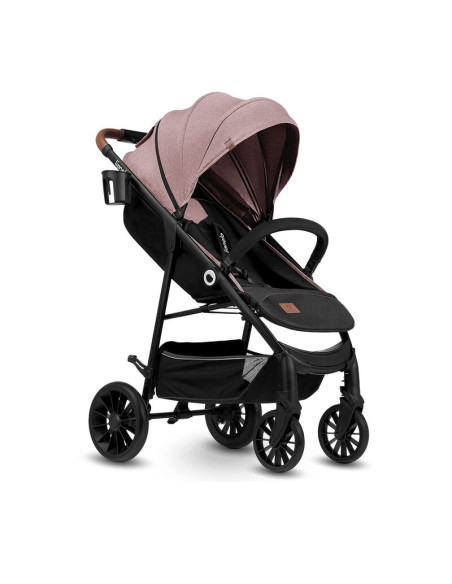BN-LO-ZOEY_PINK_ROSE,Lionelo - Carucior sport Zoey, De la nastere, Cu accesorii, Cadru din aluminiu, 0- 15 kg, Conform cu standa