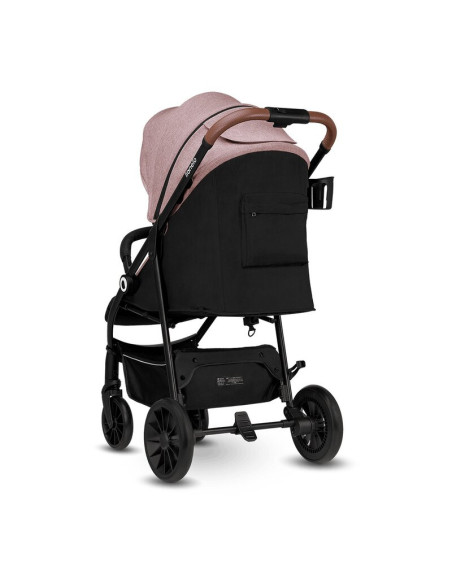 BN-LO-ZOEY_PINK_ROSE,Lionelo - Carucior sport Zoey, De la nastere, Cu accesorii, Cadru din aluminiu, 0- 15 kg, Conform cu standa