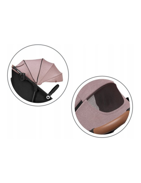 BN-LO-ZOEY_PINK_ROSE,Lionelo - Carucior sport Zoey, De la nastere, Cu accesorii, Cadru din aluminiu, 0- 15 kg, Conform cu standa