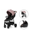 BN-LO-ZOEY_PINK_ROSE,Lionelo - Carucior sport Zoey, De la nastere, Cu accesorii, Cadru din aluminiu, 0- 15 kg, Conform cu standa
