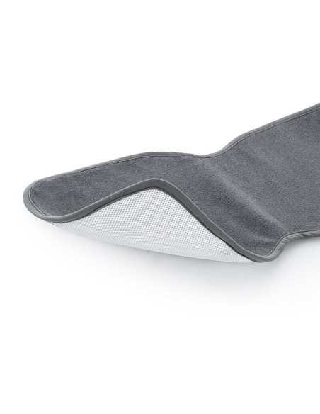 BN-330005,Petite&Mars - Husa anti-transpiratie pentru scaune auto 3D Aero, 77 x 28 cm, 15-36 kg, Gri