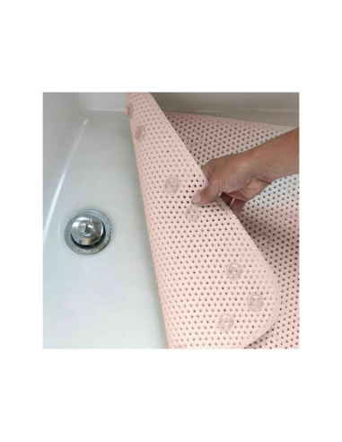 BN-437909,Petite&Mars - Covoras XXL de baie antialunecare cu ventuze Harry, Dreptunghiular, Antiderapant, 91x43 cm, Roz BN-437909,Petite&Mars - Covoras XXL de baie antialunecare cu ventuze Harry, Dreptunghiular, Antiderapant, 91x43 cm, Roz