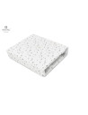 BN-6426972007030,MimiNu - Cearceaf cu elastic pentru patut 120X60 cm, Din bumbac certificat Oeko Tex Standard 100, Mini Gray Sta