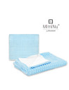 BN-6426972007115,MimiNu - Set paturica 75x100 cm si perna 40x40 cm, Material certificat Oeko Tex Standard 100, Minky Blue