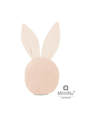 BN-6426972007139,MimiNu - Jucarie zornaitoare din catifea matlasata, Material certificat Oeko Tex Standard 100, Mini Bunny, Magn