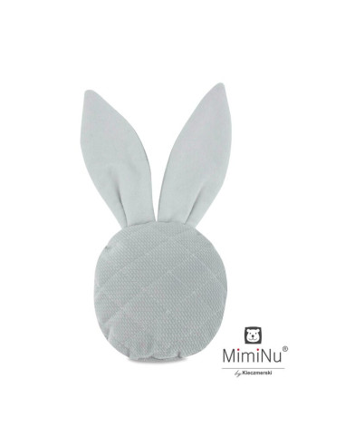 BN-6426972007146,MimiNu - Jucarie zornaitoare din catifea matlasata, Material certificat Oeko Tex Standard 100, Mini Bunny, Grey