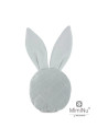BN-6426972007146,MimiNu - Jucarie zornaitoare din catifea matlasata, Material certificat Oeko Tex Standard 100, Mini Bunny, Grey