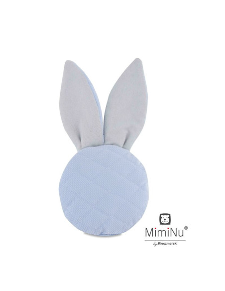BN-6426972007153,MimiNu - Jucarie zornaitoare din catifea matlasata, Material certificat Oeko Tex Standard 100, Mini Bunny, Blue
