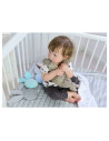 BN-6426972007153,MimiNu - Jucarie zornaitoare din catifea matlasata, Material certificat Oeko Tex Standard 100, Mini Bunny, Blue