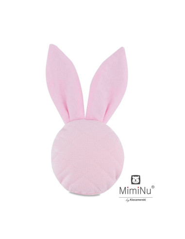 BN-6426972007160,MimiNu - Jucarie zornaitoare din catifea matlasata, Material certificat Oeko Tex Standard 100, Mini Bunny, Pink