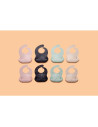 BN-706112,Petite&Mars - Baveta moale Sam, Din silicon, Cu rezervor, Fara BPA, PVC si Ftalati, Gri