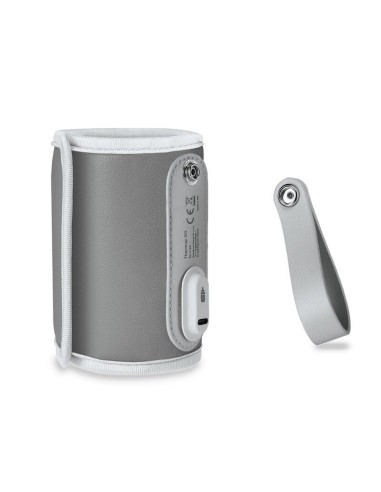 BN-LOC-THERMUP-GO_GREY_SILVER,Lionelo - Incalzitor biberoane ThermUp Go, Portabil, Temperatura constanta pana la 24 h, Incarcare