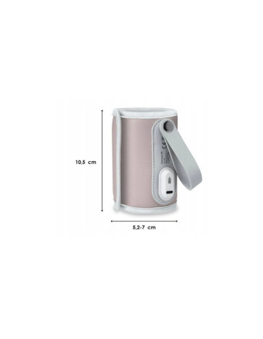 BN-LOC-THERMUP-GO_PINK_BABY,Lionelo - Incalzitor biberoane ThermUp Go, Portabil, Temperatura constanta pana la 24 h, Incarcare U