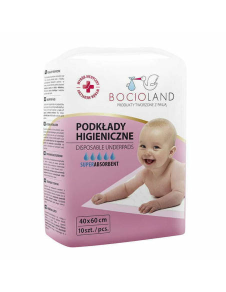 BN-BOC0150,Bocioland - Set aleze impermeabile de unica folosinta, 10 bucati, 40x60 cm