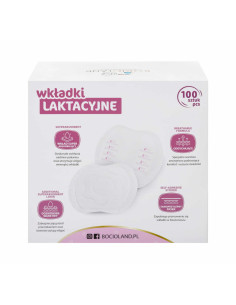 BN-BOC0156,Bocioland - Tampoane pentru san, Set 100 bucati, Ambalate individual, Cu banda adeziva pentru o fixare usoara 2