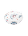 QM_BOC0205,Qmini - Pernuta anticolici umpluta cu samburi de cirese, Cu husa din bumbac, Diametru 14 cm, Rainbow