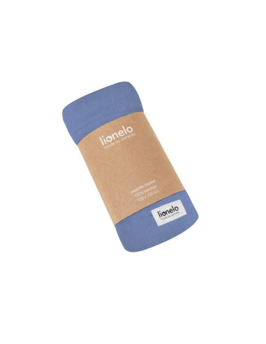 BN-LO-BAMBOO_SWADDLE_BLUE_DENIM,Lionelo - Paturica multifunctionala de infasat, Din bambus, 120x120 cm, Albastru