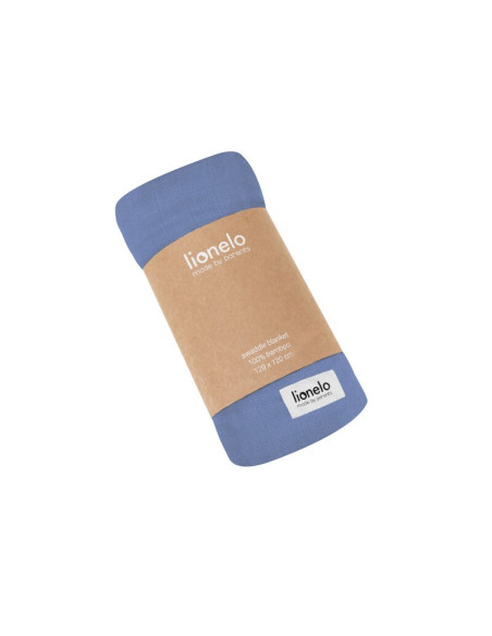 BN-LO-BAMBOO_SWADDLE_BLUE_DENIM,Lionelo - Paturica multifunctionala de infasat, Din bambus, 120x120 cm, Albastru