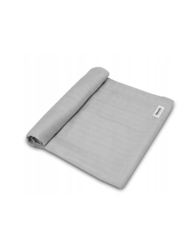 BN-LO-BAMBOO_SWADDLE_GREY STONE,Lionelo - Paturica multifunctionala de infasat, Din bambus, 120x120 cm, Gri