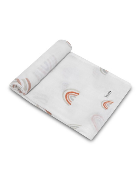 BN-LO-RAINBOW-BAMBOO_BOX_MULTICOLOR,Lionelo - Set 3 scutece multifunctionale Rainbow, Din Bambus, 70x70 cm, Multicolor