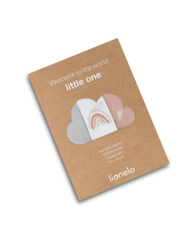 BN-LO-RAINBOW-BAMBOO_BOX_MULTICOLOR,Lionelo - Set 3 scutece multifunctionale Rainbow, Din Bambus, 70x70 cm, Multicolor