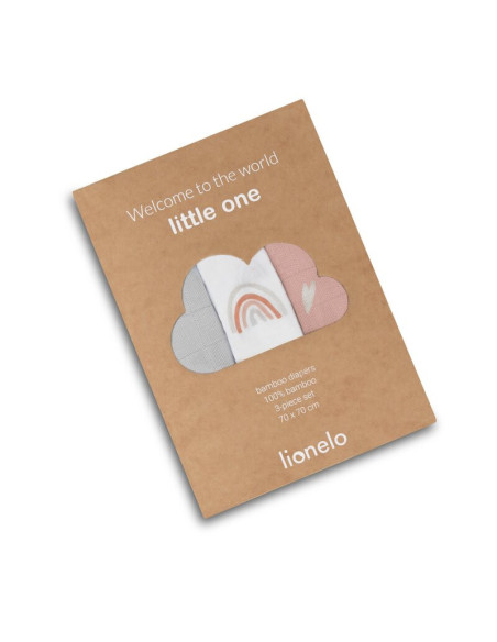 BN-LO-RAINBOW-BAMBOO_BOX_MULTICOLOR,Lionelo - Set 3 scutece multifunctionale Rainbow, Din Bambus, 70x70 cm, Multicolor