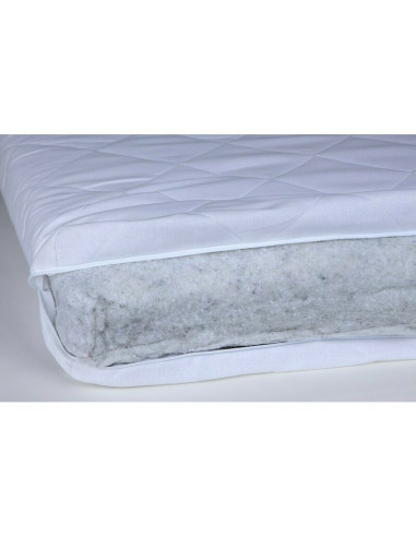 BN-YAPPYLATEX_160X80,Saltea pentru patut YappyLatex din cocos si latex, YappyKids, 160x80x9 cm, Alb