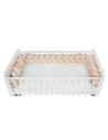 BN-YAPPYGUM_240_BEIGE,Protectie laterala pentru patut, Tip Bumper impletit YappyGum, Utilizabil si ca baby nest, Din tricot, Yap